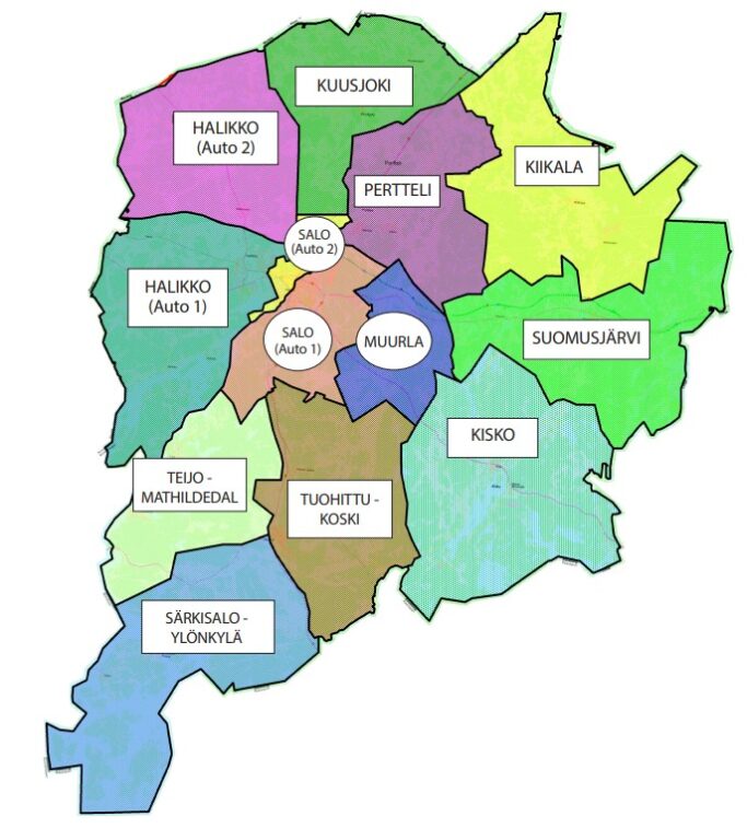 Palveluliikenteen palvelualueet