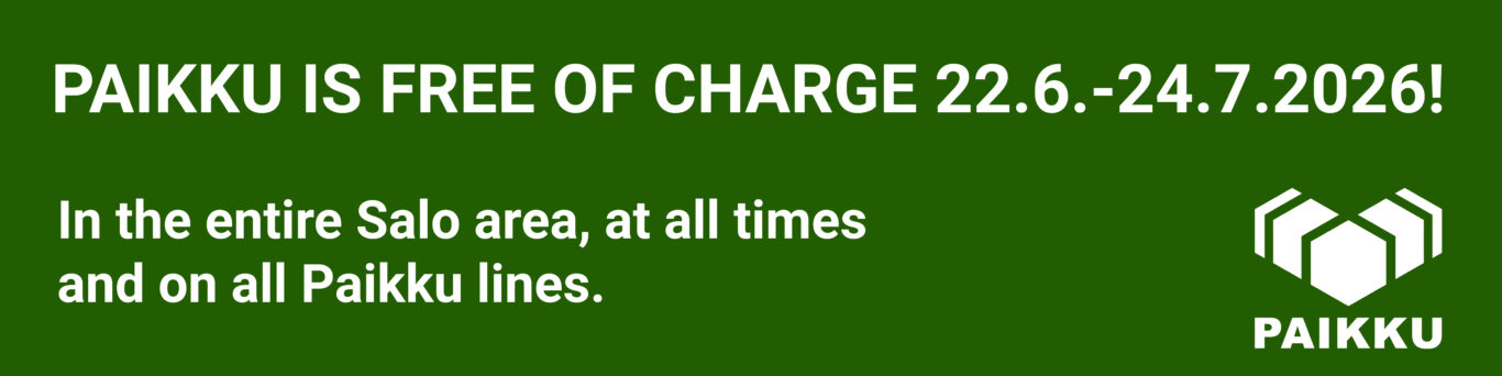 Paikku is free of charge 22.6.-24.7.2026